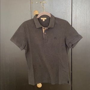 Men’s medium Burberry Polo in Charcoal Gray